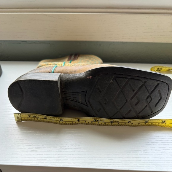 Ariat Youth Cowboy Boots Size 5 Fits Women’s 7 Brown Western Boots - Picture 12 of 12